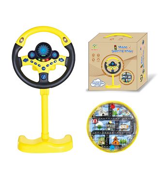 Steering wheel electric maze beads game
