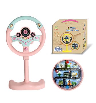 Steering wheel electric maze beads game