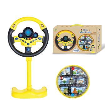 Steering wheel electric maze beads game