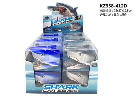 Shark head catapults alloy car