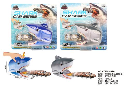 Shark head catapults alloy car
