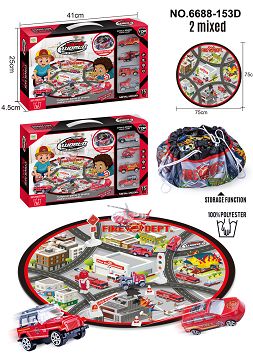 Carpet storage bag + alloy fire truck