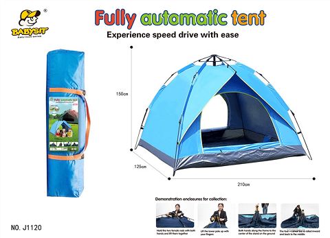 Fully automatic outdoor tent