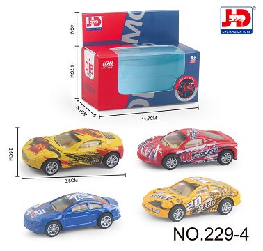 4 mixed alloy Boomerang sports cars