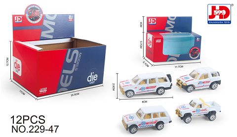 Alloy ambulance 12PCS