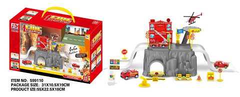 Fire Alloy car Park Music light (1)