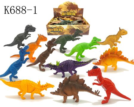 12 9-inch dinosaurs in a box