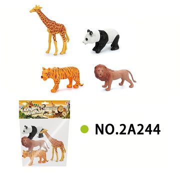 Set of 4 5-inch wild animals
