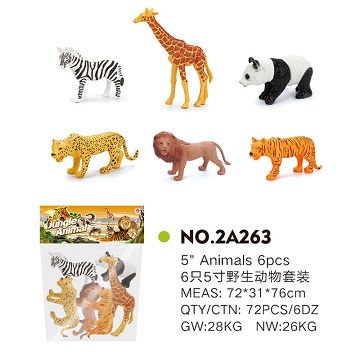 6 "wildlife set