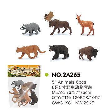 6 "wildlife set
