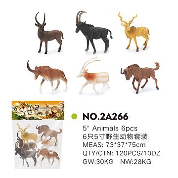 6 "wildlife set