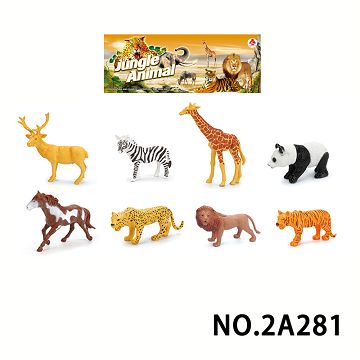 Set of 8 5-inch wild animals