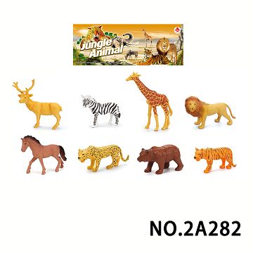 Set of 8 5-inch wild animals