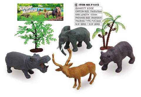 4 6-inch wild set with tree