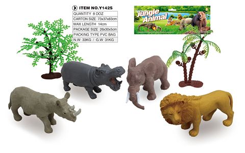 4 6-inch wild set with tree