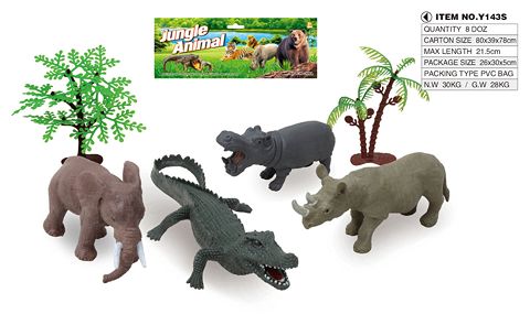 4 6-inch wild set with tree