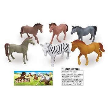 6 5-inch horse set meal