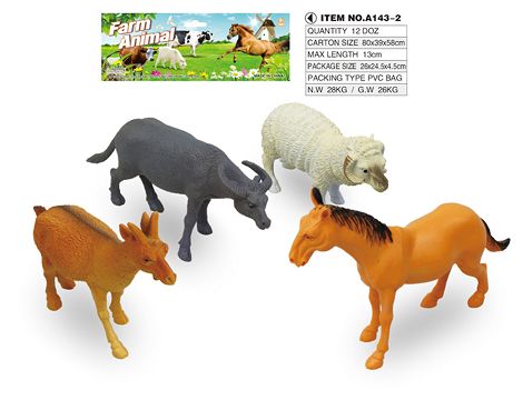 4 5-inch farm animal set