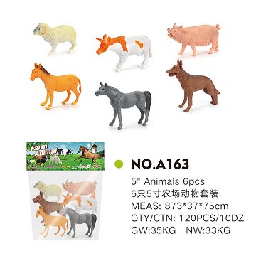 6 "farm animal set