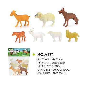 7 4-5 "farm animal set