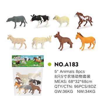 8 "farm animal set