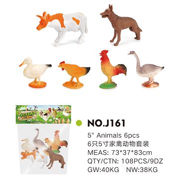 6 "poultry animal set