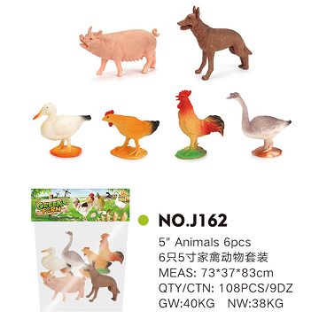 6 "poultry animal set