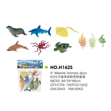 6 5-inch Marine animals with tree suit