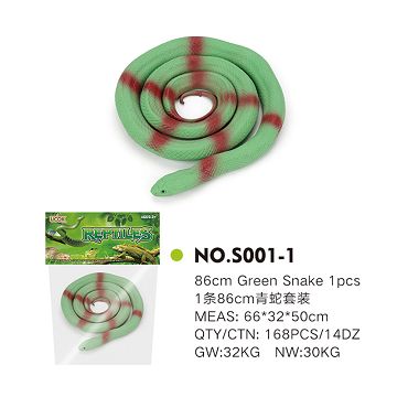 1 86cm green snake suit