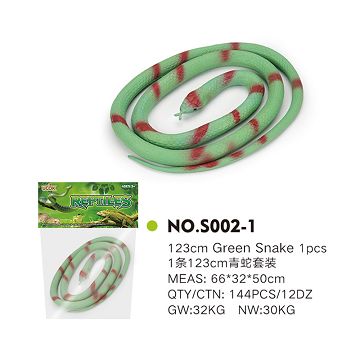 1 123cm green snake suit
