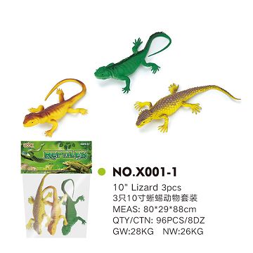 3 10 "lizard animal set