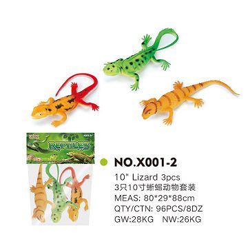 3 10 "lizard animal set