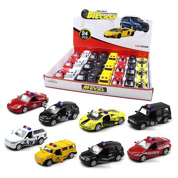 1:64仿真警车合金车