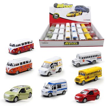 1:64仿真校车巴士合金车