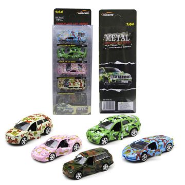 1:64仿真迷彩合金车