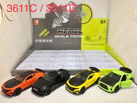 Alloy rebound door sports car (1:36)