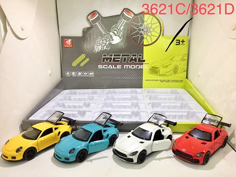 Alloy return door sports car (1:36)