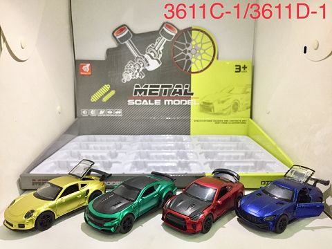 Alloy return door sports car (metallic paint) (1:36)