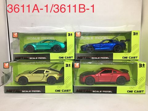 Alloy return door sound and light sports car (metallic paint) (1:36)