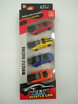 Blowing car