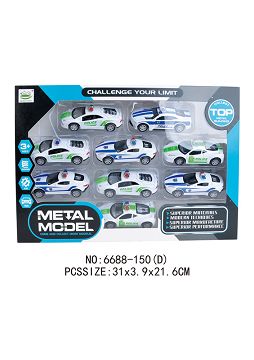 4款合金回力警车