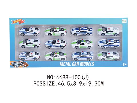 4款合金回力警车